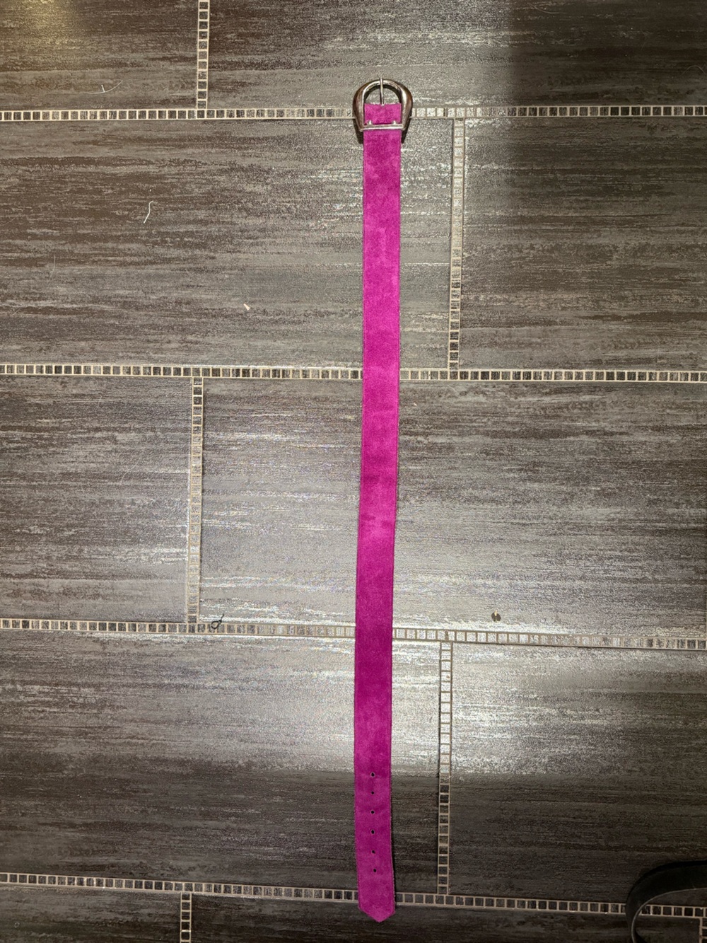 The Limited Fuchsia Velvet Hair Ribbon Belt